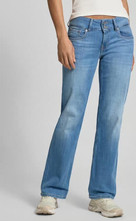 Pepe Jeans straight fit jeans van katoenmix model 'VENUS' - Foto 3