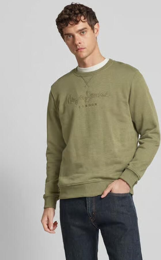 Pepe Jeans Sweatshirt met Labelstitching Model 'Nouvel' - Foto 2