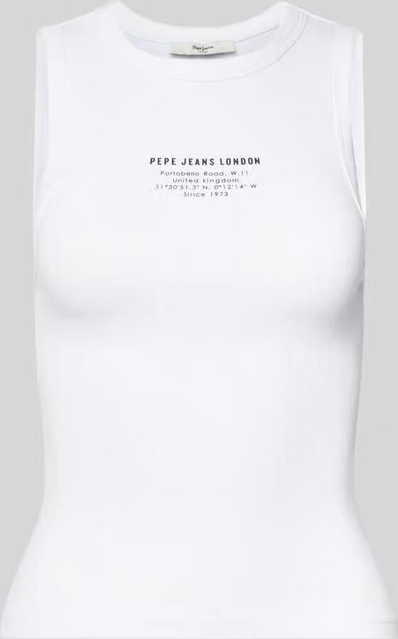 Pepe Jeans Tanktop met labelprint model 'VIV' - Foto 2