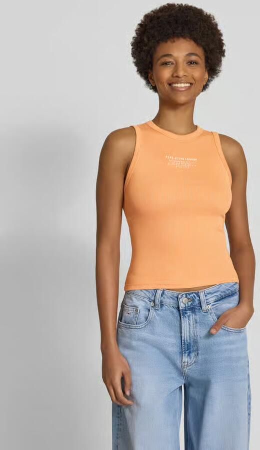 Pepe Jeans Tanktop met labelprint model 'VIV' - Foto 2