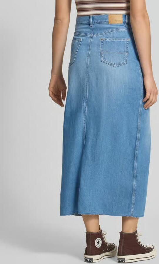 Pepe Jeans Uitlopende spijkerrok van katoenmix model 'MIRA' - Foto 2