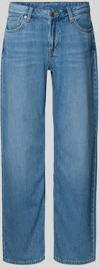 Pepe Jeans Wide leg jeans van een mix van katoen en lyocell