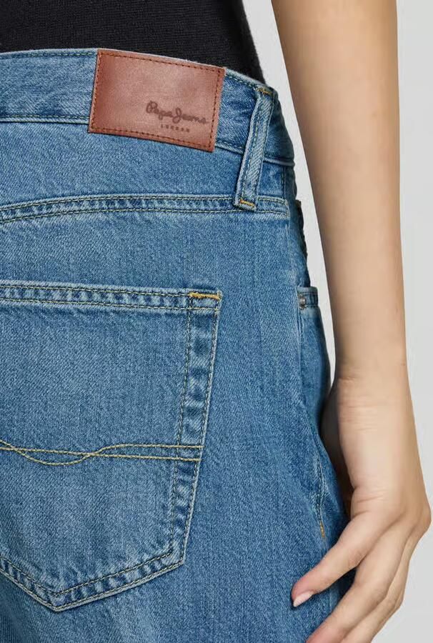Pepe Jeans Wide leg jeans van een mix van katoen en lyocell model 'NICKY' - Foto 2