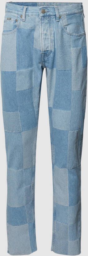 Pepe Jeans Relaxed fit jeans met ruitmotief model 'Callen'