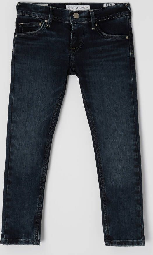 Pepe Jeans Skinny fit low waist jeans met stretch model 'Finly'
