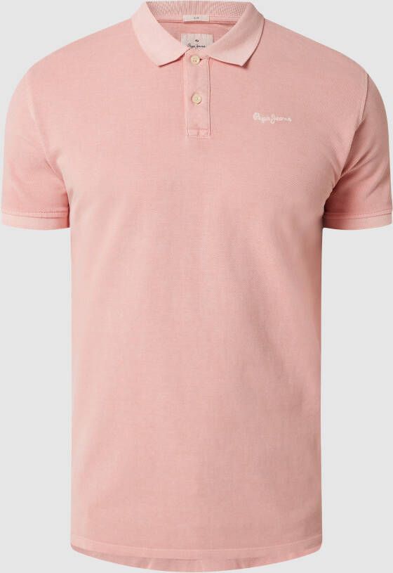 Pepe Jeans Slim fit poloshirt van katoen model 'Vincent'