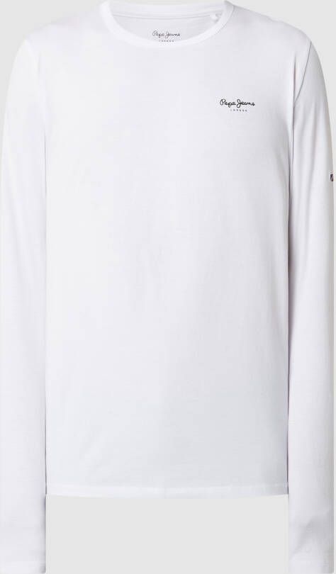 Pepe Jeans Slim fit shirt met lange mouwen en logo
