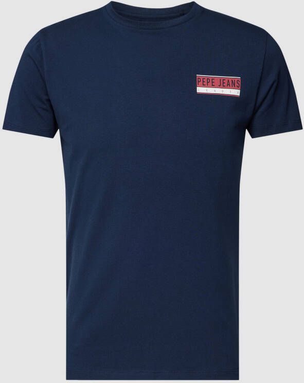Pepe Jeans Slim fit T-shirt met logoprint model 'Jossy'