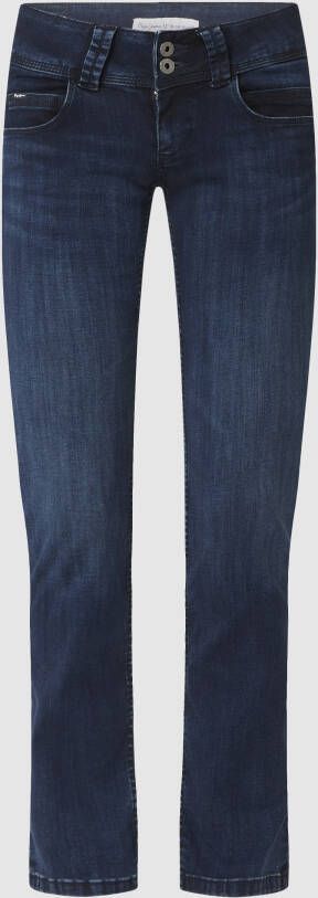 Pepe Jeans Straight fit low waist jeans met stretch model 'Venus'
