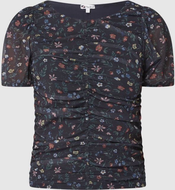Pepe Jeans T-shirt met bloemenmotief model 'Perrie'