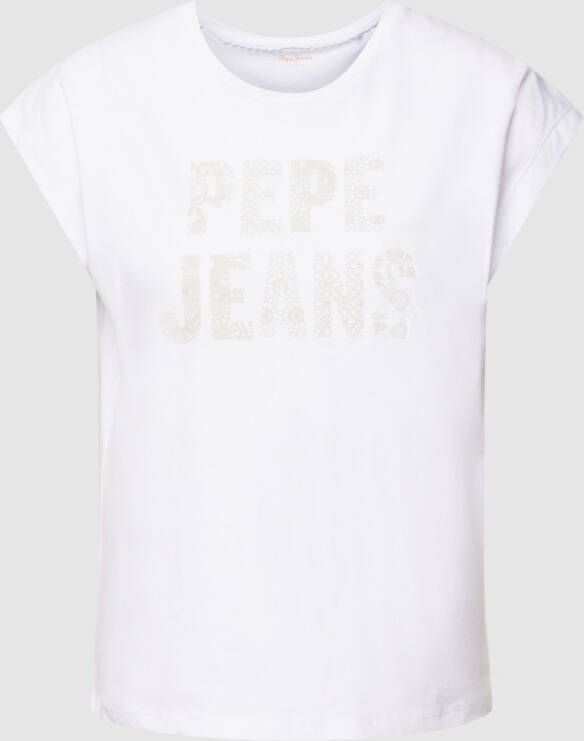 Pepe Jeans T-shirt met labelprint model 'OLA'