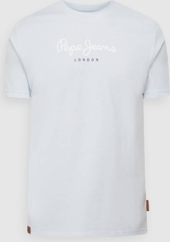 Pepe Jeans Regular fit T-shirt met logo-applicatie model 'Gavino'