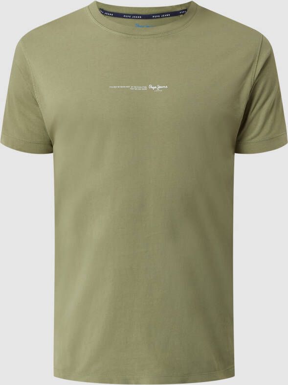 Pepe Jeans T-shirt met logoprint model 'Andreas'