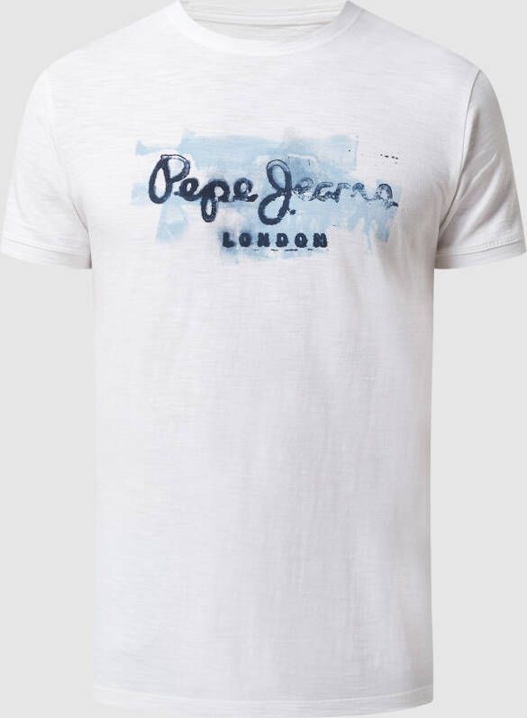 Pepe Jeans T-shirt met logoprint model 'Golders'