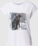 Pepe Jeans T-shirt met motiefprint model 'MAGUERITE' - Thumbnail 1