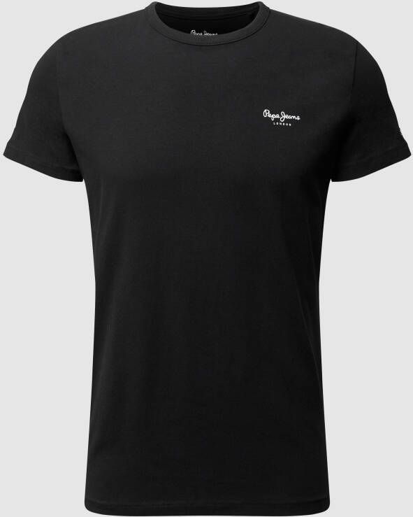 Pepe Jeans T-shirt Original Basic 3 N Black Heren
