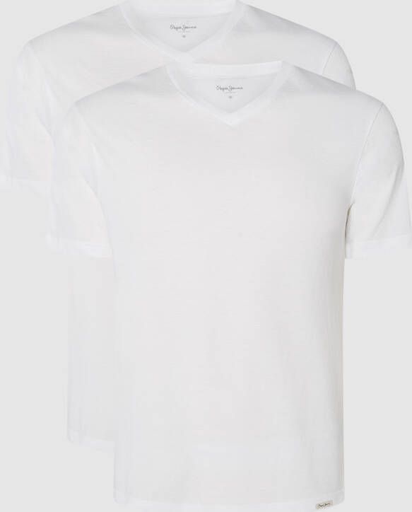 Pepe Jeans T-shirt van katoen in een set van 2 stuks model 'Aiden'