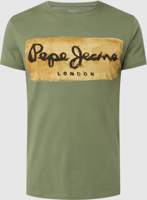 Pepe Jeans T-shirt van katoen model 'Charing'
