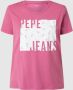 Pepe Jeans Shirt met ronde hals LUCIE met contrast print - Thumbnail 1