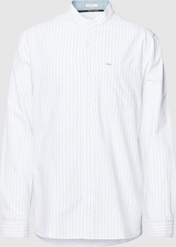 Pepe Jeans Vrijetijdsoverhemd met labeldetail model 'LEYTON'