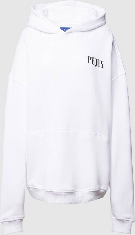 PEQUS Extra grote hoodie met logoprint