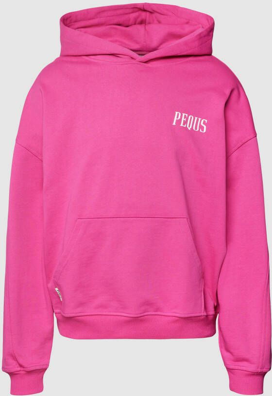 PEQUS Hoodie met labelprint