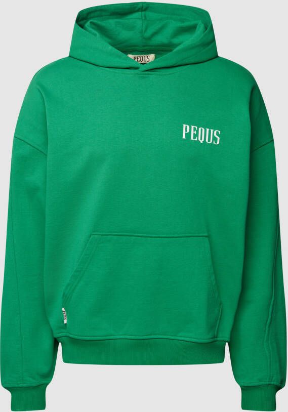 PEQUS Hoodie met labelprint