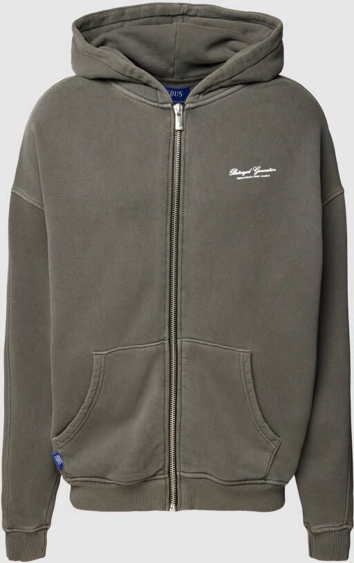 Pequs Betrayed Zip Hoodie Hooded vesten Kleding grey washed maat: XL beschikbare maaten:XL XXL