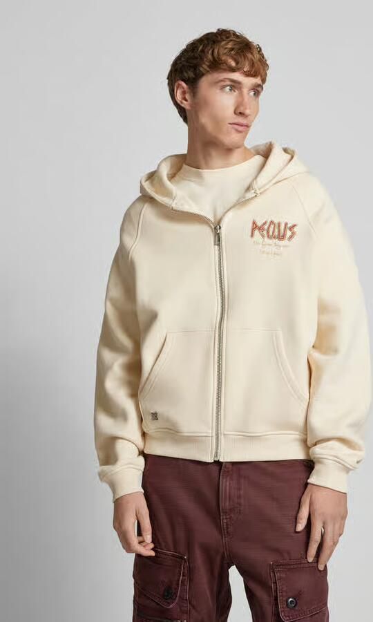 PEQUS Sweatjack met labelprint model 'Ancient Love Story' - Foto 2