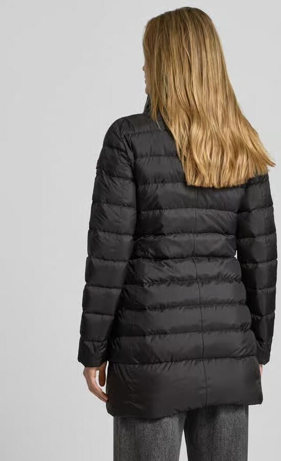 Peuterey Gewatteerde lange jas met opstaande kraag model 'SOBCHAK'