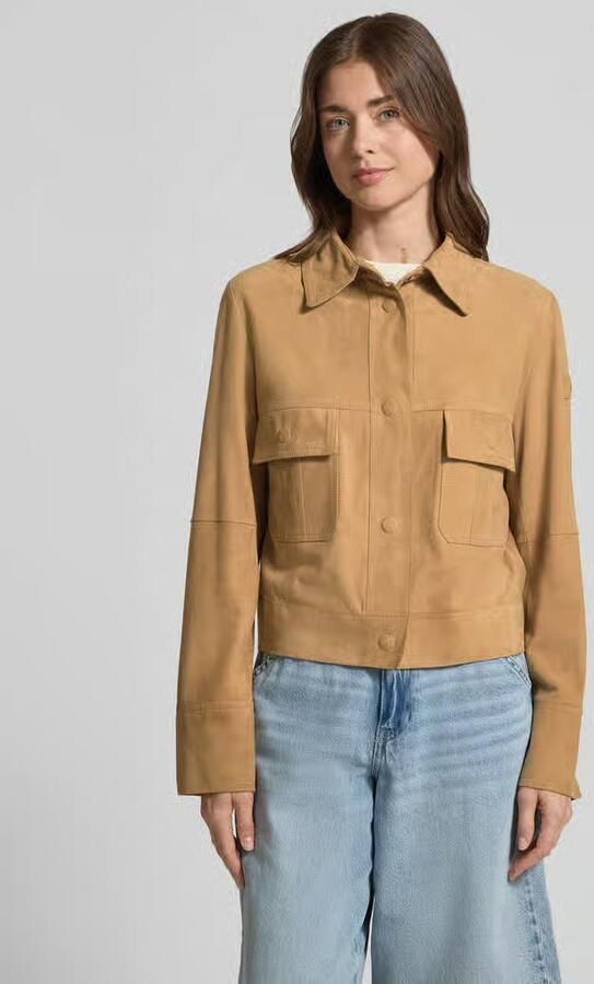 Peuterey Leren jas met klepzakken model 'Era' - Foto 2