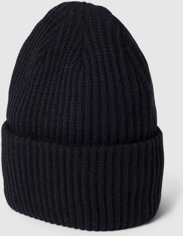 Pieces Beanie met brede omslag