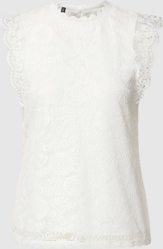 Pieces Blouseshirt met kant model 'COLLINE'