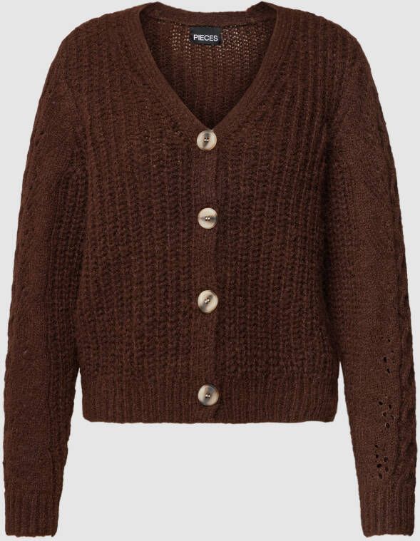 Pieces Gebreid jack met V-hals model 'ASSANDRA'
