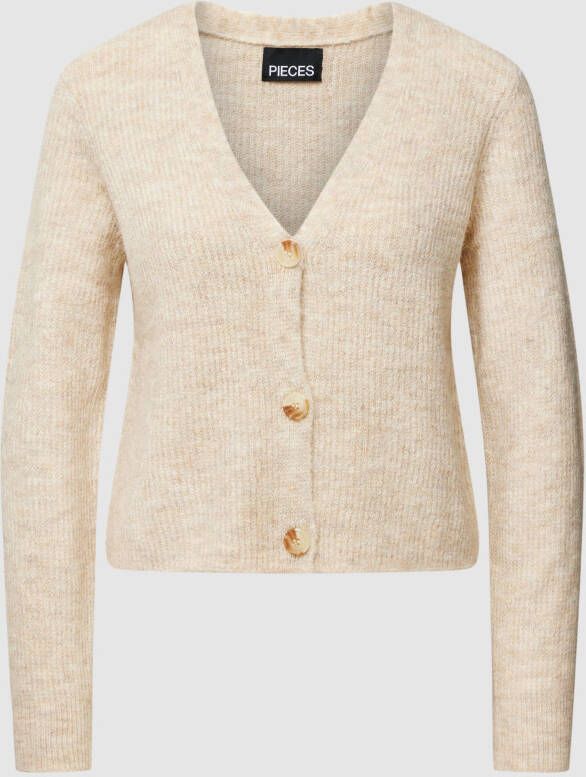 Pieces Gebreid jack met V-hals model 'ELLEN'