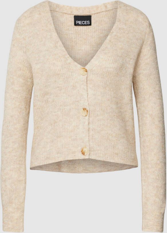 Pieces Gebreid jack met V-hals model 'ELLEN'