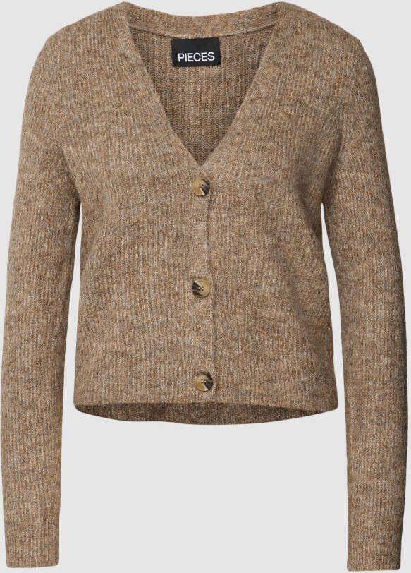 Pieces Gebreid jack met V-hals model 'ELLEN'