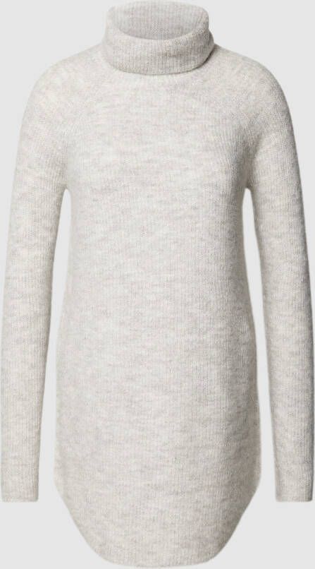 Pieces Loose fit gebreide tuniek met col en afgeronde zoom model 'ELLEN'