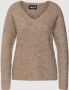 Pieces Regular fit gebreide pullover met V-hals model 'ELLEN - Thumbnail 2