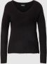 Pieces Regular fit gebreide pullover met V-hals model 'ELLEN - Thumbnail 2