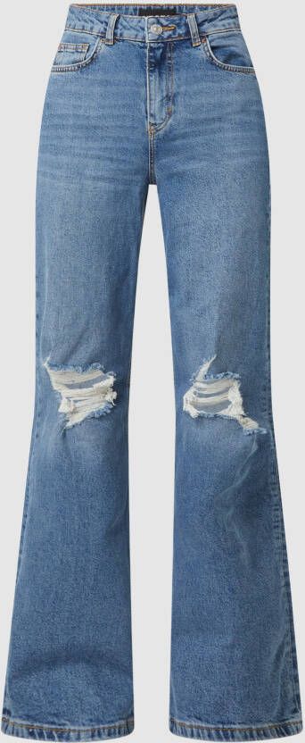 Pieces High waist jeans met stretch model 'Holly'