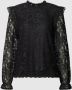Pieces Blouse met lange mouwen en kant model 'COLLINE' - Thumbnail 2