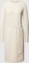 PIECES jurk PCCAVA van gerecycled polyester lichtgrijs - Thumbnail 2