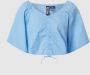 Pieces Kort blouseshirt van katoen model 'Valdine' - Thumbnail 1