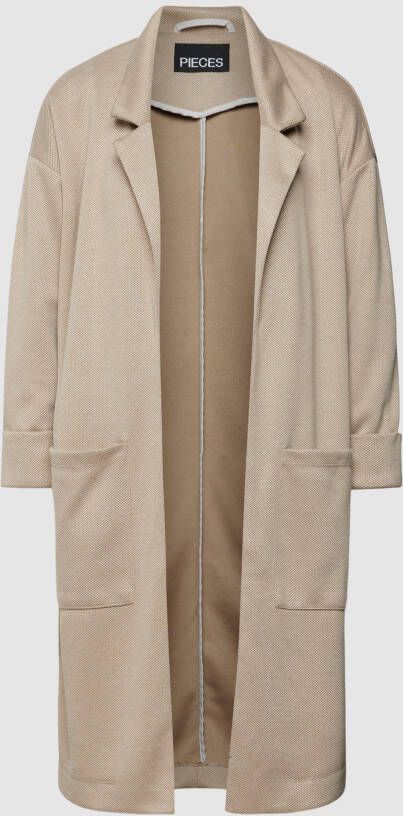 Pieces Lange jas PCDORITA met grote opgestikte zakken