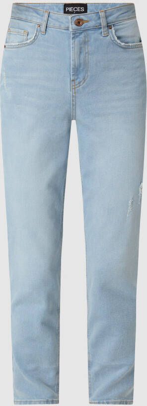 Pieces Mom fit jeans met stretch model 'Leah'