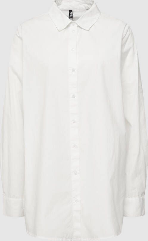 Pieces Overhemdblouse met doorknoopsluiting model 'Jiva'