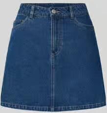 Pieces A-lijn jeansrok van katoenmix met viscose model 'ABBI'