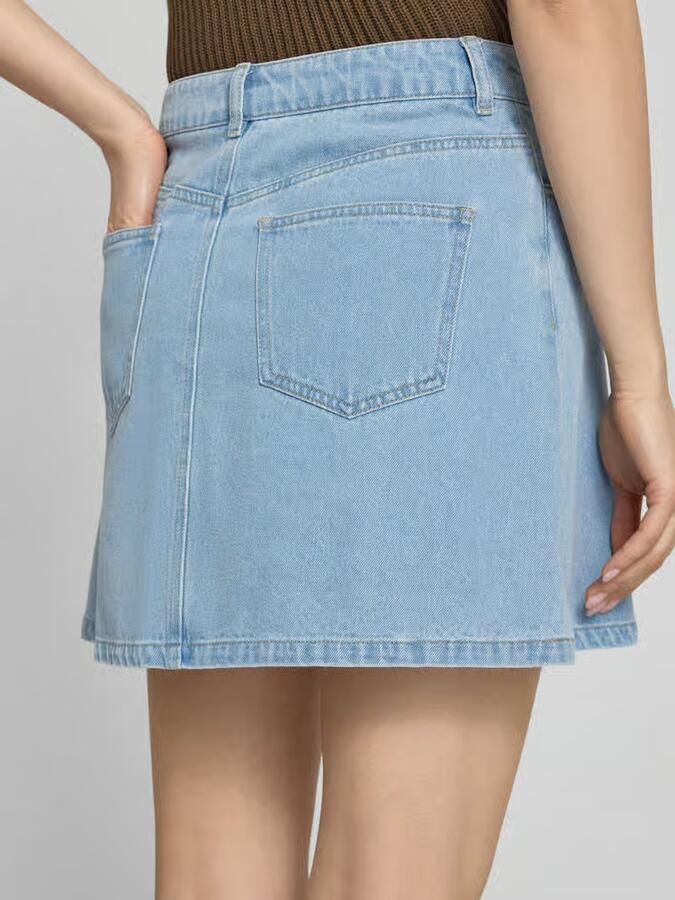Pieces A-lijn jeansrok van katoenmix met viscose model 'ABBI'