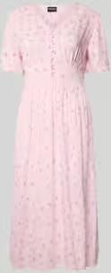 Pieces A-lijn midi-jurk van pure viscose model 'TALA'